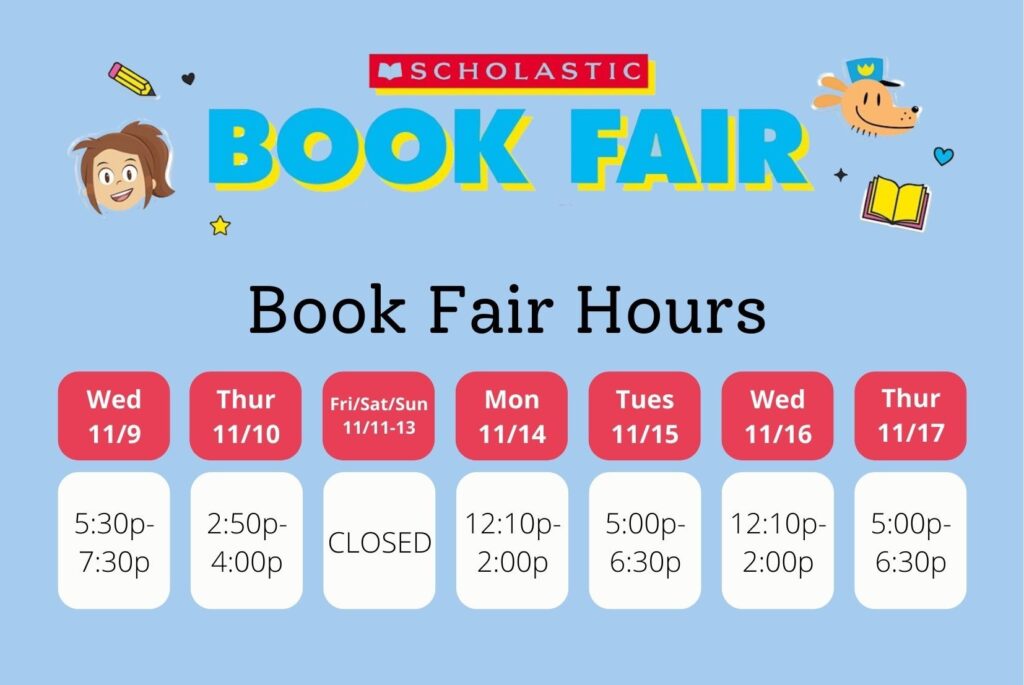 An Update on the Scholastic Book Fair! - Earhart School PTA